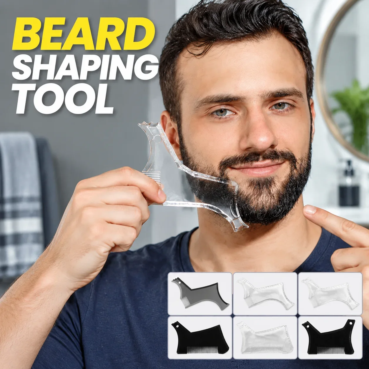 Beard Shaping Tool Template AB - Men'S Grooming Guide review and price