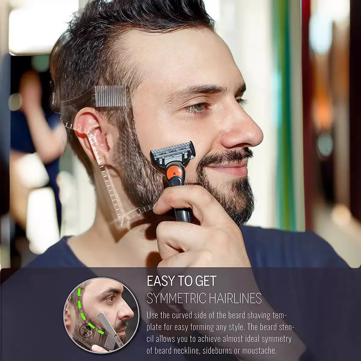 Beard Shaping Tool Template AB - Men'S Grooming Guide review and price