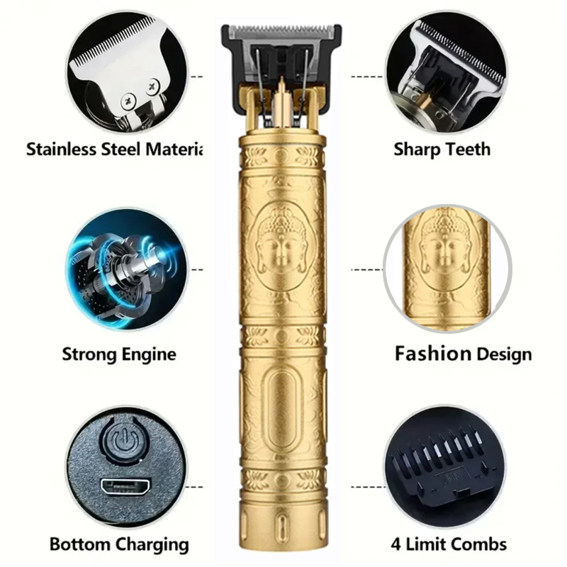 T9 Hair Clipper With 4 Guide C - Beard Trimmer Cordless review and price