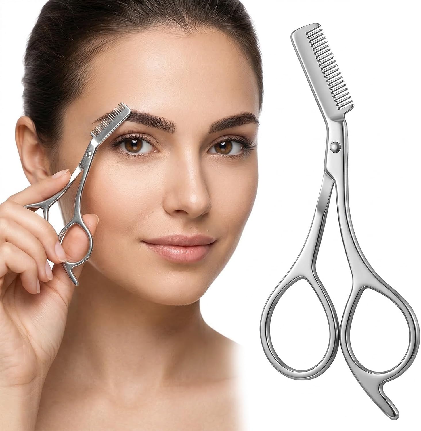 Stainless Steel Eyebrow Scisso - Men'S Grooming Mirror review and price