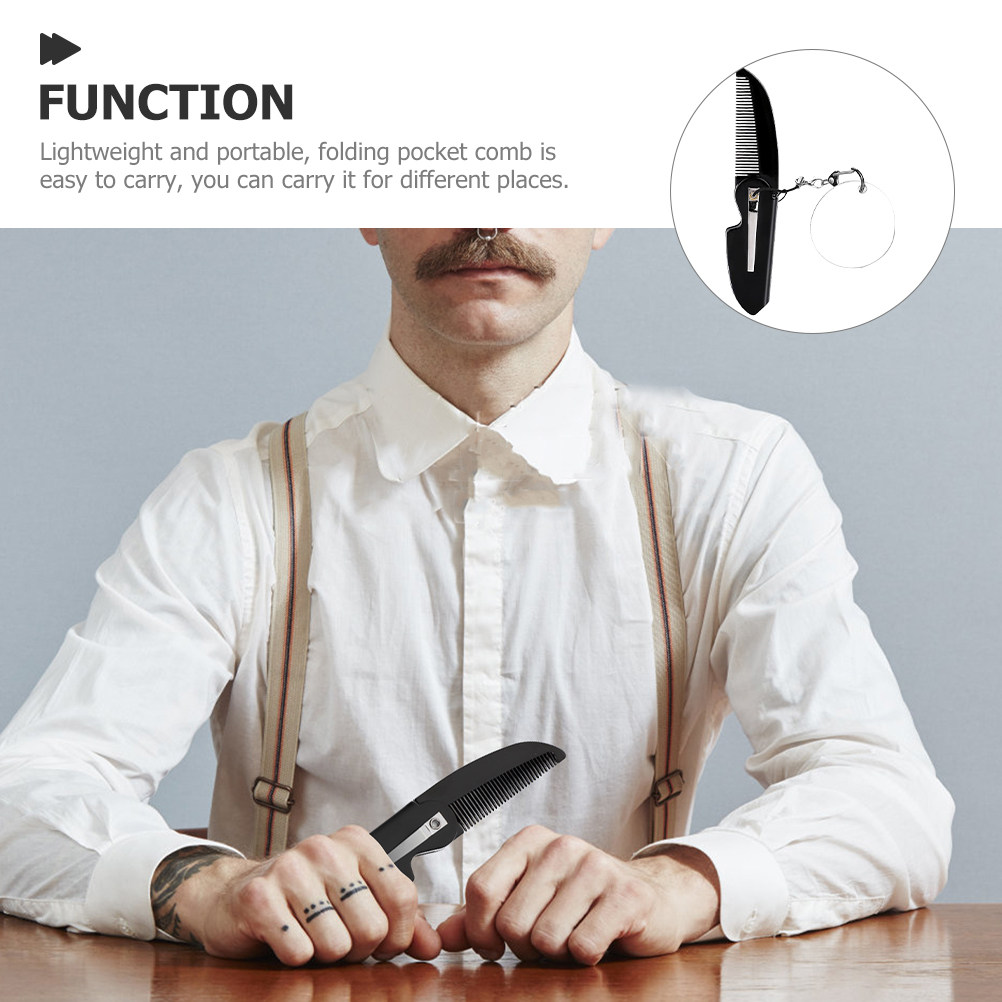 Groom Comb Handheld Foldable f - Men'S Grooming Mirror review and price