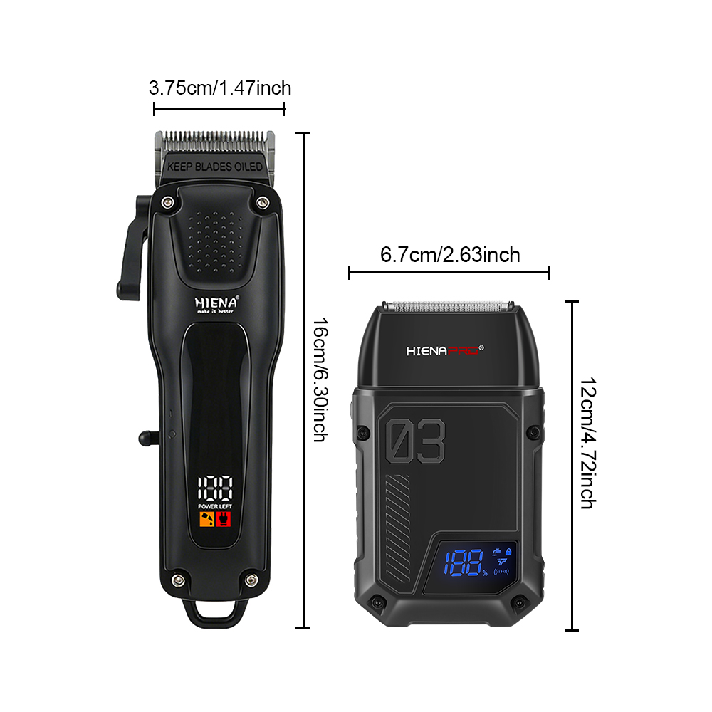 HIENA PRO 2-in-1 Cordless Hair - Mens Grooming Kit Gift review and price